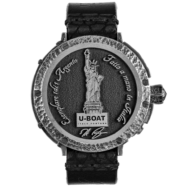 U-Boat orologio New York 925 Diamond 45mm nero automatico argento 925 NEW YORK 925 - Capodagli 1937
