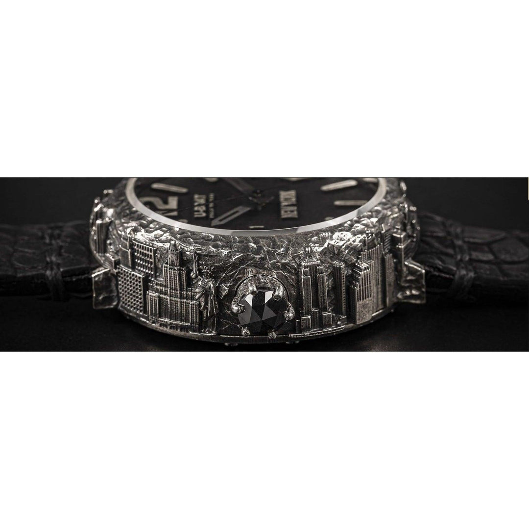 U-Boat orologio New York 925 Diamond 45mm nero automatico argento 925 NEW YORK 925 - Capodagli 1937