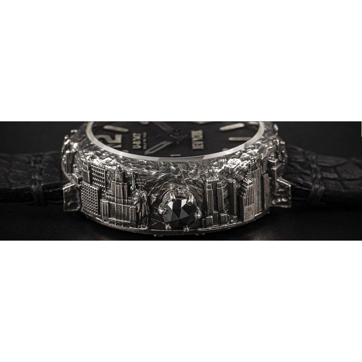 U-Boat orologio New York 925 Diamond 45mm nero automatico argento 925 NEW YORK 925 - Capodagli 1937