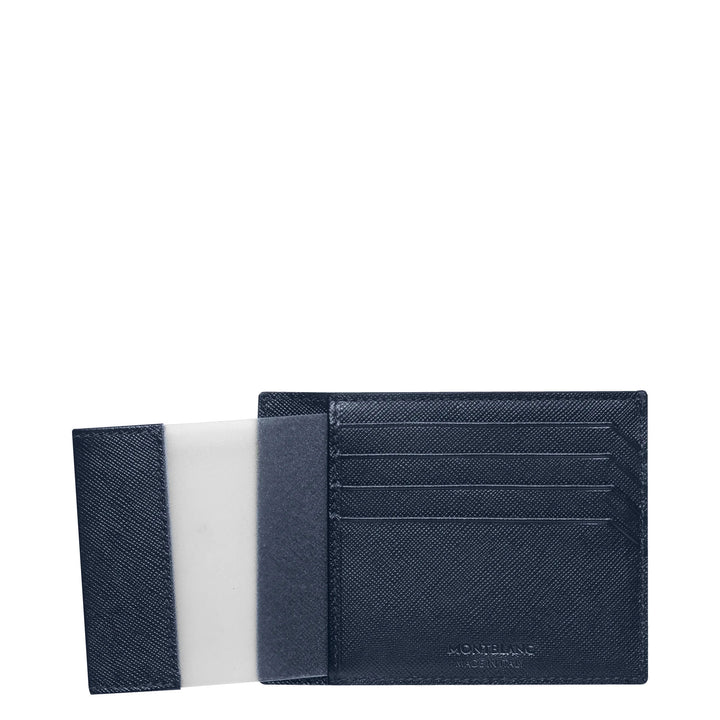 Montblanc Lomme kreditkortholder 4 rum med dørholder Montblanc Blå skræddersy 128594