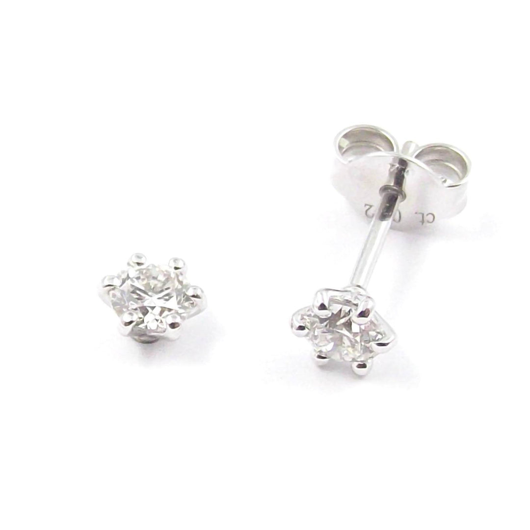 World Diamond Group orecchini punto luce oro bianco 18kt diamanti 0,42ct OGI6G-042-B - Gioielleria Capodagli