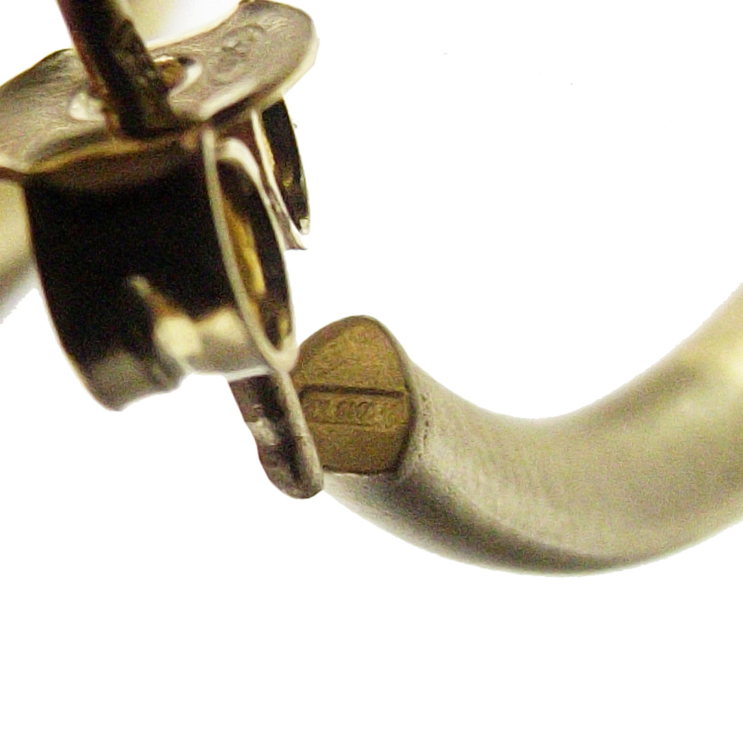 Capodagli øreringe med sølv rombo 925 pvd finish gul gul med satin cpd-time-arg-0003-gs