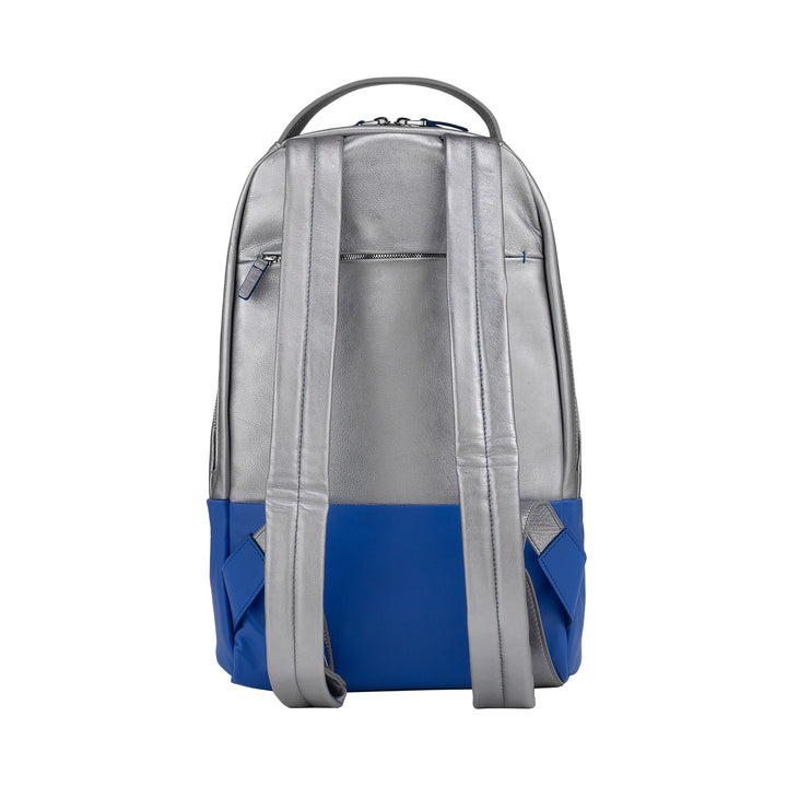 DuDu Sports rygsæk Sports anti -tyveri i lamineret læder, metallisk rygsæk flerfarvet blød design med eksterne lommer